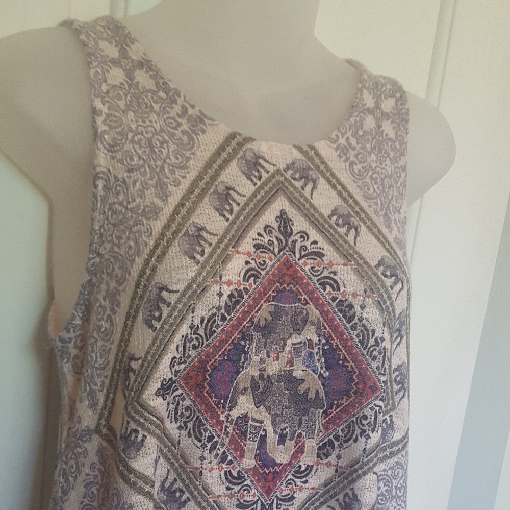 *SOLD* Ginger G Elephant Tank bohemian